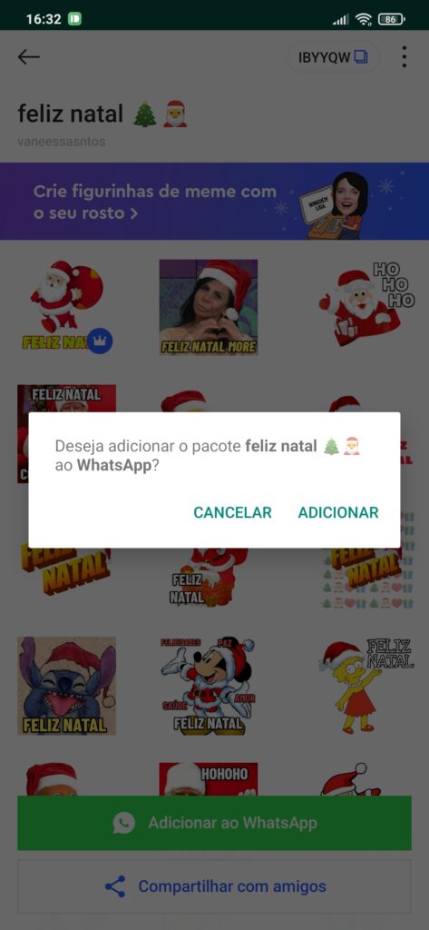 WhatsApp: aprende a descargar y enviar stickers navideños